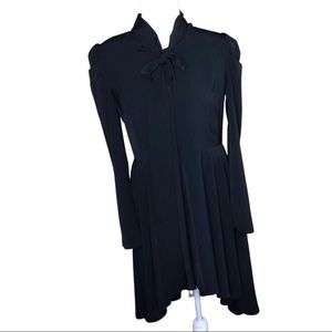 Amy Lynn Black High Low Long Sleeve Dress SzMedium